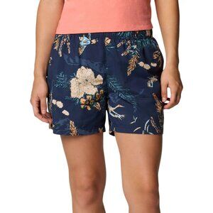 Columbia Women's Sandy River™ III Cargo Shorts Floral Print Navy Size Small
